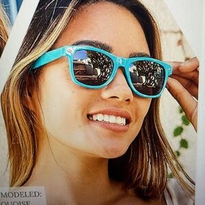 Owl Classic 80’s Dark Lens power blue Sunglasses